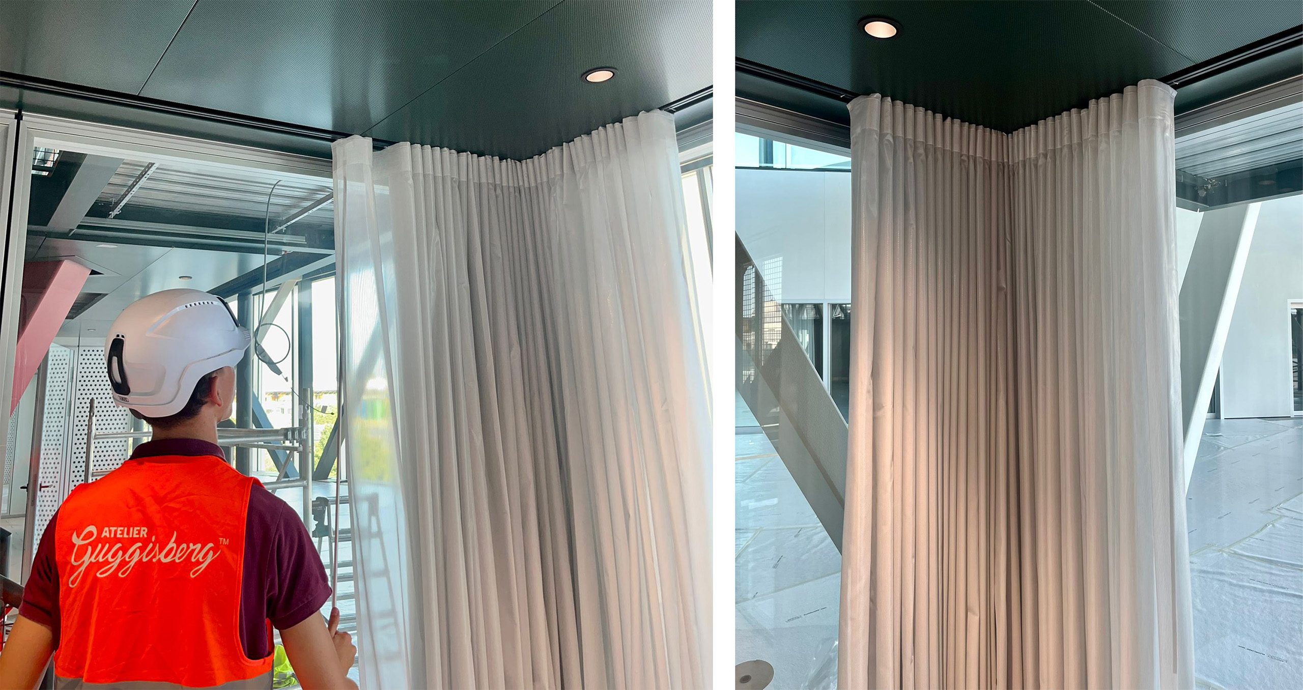 Guggisberg Atelier Rideaux Lausanne RTS le centre rts rideaux